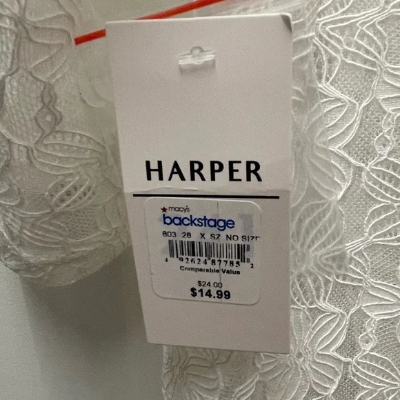 NWT Harper 241,  Ivory Floral Lace V-Neck Shrug Cover-Up, Sz Lge - Picture 13 of 15